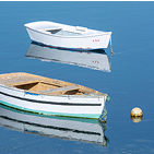 Two empty row boats